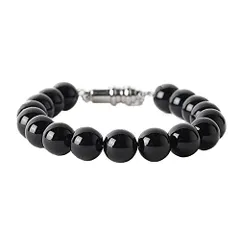 Jewel of Memory 遺骨ブレスレット 手元供養 メモリアル 遺骨入れ ステンレス 316L メンズ レディース 天然石 オニキス 10㎜玉 (16)