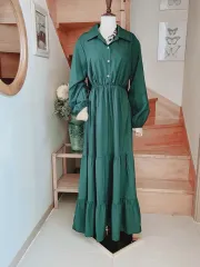 緑 ロング マキシ