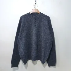 FW新作) シンプル ロード ヘンリーネック ニット 4color