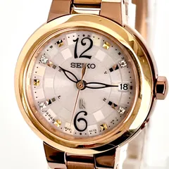 【セイコー ルキア レディース 腕時計 稼働 電波ソーラー 磨き済み】SEIKO LUKIA 美品 ゴールド
