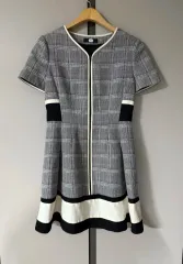 DEWL チェック フレア ワンピース ( 55 ー ハーフ)