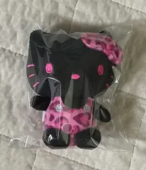 未開封 正規品 hello kitty(ハローキティ) レオパード ヒョウ柄 ブラック キーホルダー ぬいぐるみ