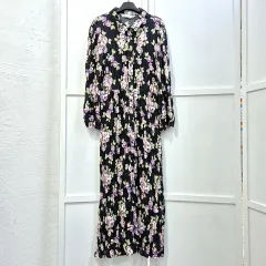 ZARA(ザラ) フラワー パターン ロング ワンピース