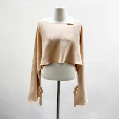 ZARA ザラ 新品 レディースニット クロップドTシャツ 90 ジーンズ センス