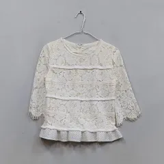 状態良好 RENEEVON レディース 85 ジャケット 春秋 アイボリー 71607