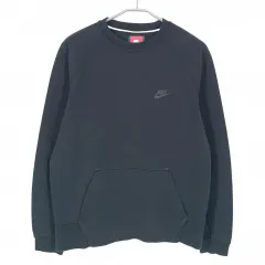 Nike(ナイキ） メンズ ミニロゴ ポケット ラウンドスウェットシャツ グリーンネイビー 100 （ HU28614 ）