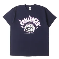 【美品】CHALLENGER チャレンジャー Tシャツ サイズ:L / 22SS 430 Purple haze フレイムロゴ クルーネック Tシャツ / ネイビー 紺 / トップス カットソー 半袖【メンズ】【中古】