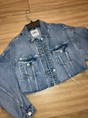 ZARA(ザラ) zara クロップド デニムジャケット