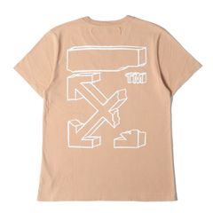 off-white tシャツ半袖さくらピンク桜ロゴプリント - メルカリ