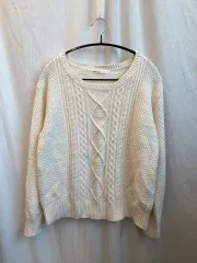 IKKA 白ニットトップス (L) / 11616