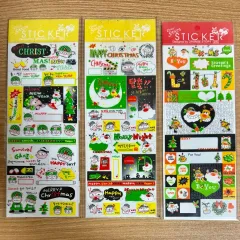 (まとめ売り)ゴー・クリスマス・ダイアリー・ステッカー・ダイアリーデコ