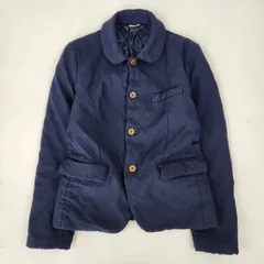 COMME des GARCONS　コート　丸襟 archive 縮絨 変形 ステッチ コムデギャルソン 希少 AD2014 S M相当のサムネイル
