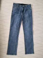 ウエストゴム調整 デニム ズボン mサイズ - 傷なし とても 良し