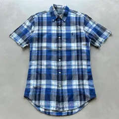 XS ポロ ラルフローレン マドラスチェック 半袖 シャツ