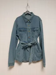 ベルト付き デニム デニムジャケット フリー