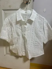 半袖 クロップド シャツ