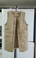 リバーシブル ベスト ロング丈