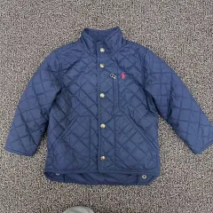 ポロ キッズ キルティングジャケット ネイビー 3T