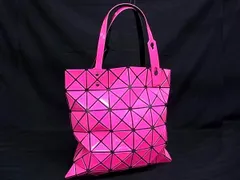 ■美品■ BAO BAO ISSEY MIYAKE バオバオイッセイミヤケ ルーセント PVC トートバッグ ハンドバッグ ピンク系 FT5929