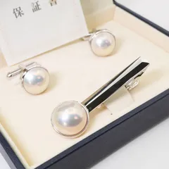 美品 田崎真珠 マベ パール カフス セット タイピン/24-5838箱 美品 田崎真珠 マベ パール カフス セット タイピン/24-5838箱 - メルカリ