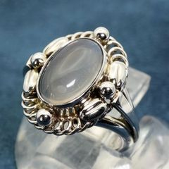 ジョージジェンセン silver925 リング 1A ローズクォーツ 13号 - メルカリ