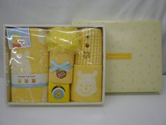プーさん タオルセット ハニカムプー フェイスタオル ボディタオル ゲストタオル ボディスポンジ バスバブル WINNIE THE POOH 未使用 保管品