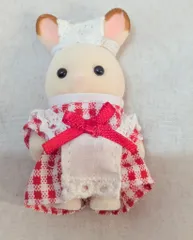 エポック社 シルバニアファミリー 森のキッチン 赤ちゃんウエイトレス ショコラウサギの赤ちゃん
