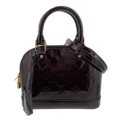 LOUIS VUITTON ルイ・ヴィトン アルマBB ハンドバッグ M91678 レディース モノグラムヴェルニ アマラント 中古