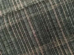 平和屋着物■上質な紬　格子柄　正絹　逸品　CABE1687ev