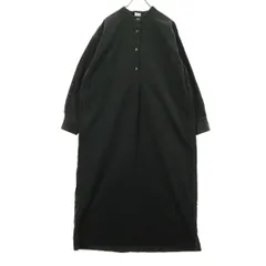 URBAN RESEARCH DOORS アーバンリサーチドアーズ コットン 長袖 コーデュロイ ロングワンピース F ブラック レディース 古着