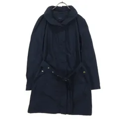 SHIPS シップス 長袖 ナイロン コート M ネイビー 比翼 レディース 古着のサムネイル