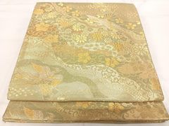 平和屋本店■極上　洗える最高級着物　＜英＞はなぶさ謹製　小紋　単衣　草花文　逸品　CZAA2517s5 平和屋本店▽極上 洗える最高級着物 ＜英＞はなぶさ謹製 小紋 単衣