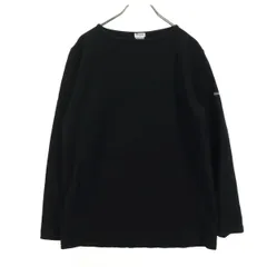 Tieasy Authentic Classic ティージーオーセンティッククラシック 日本製 長袖 ボートネック バスクシャツ 4 ブラック メンズ 古着