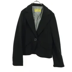 美品 CECIL McBEE セシルマクビー 長袖 テーラードジャケット M ブラック レディース 古着