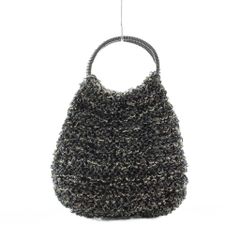 アンテプリマ ANTEPRIMA ワイヤーバッグ ハンドバッグ 黒 ブラック ワイヤー編み ミニサイズ 円形ハンドル /RI ■OS