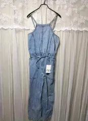 (キッズ/新品) ZARA デニム サスペンダー オールインワン 152