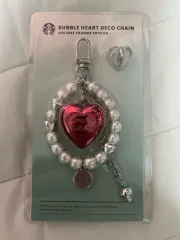 未開封 Starbucks(スターバックス) ホリデー バブルハート デコチェーン