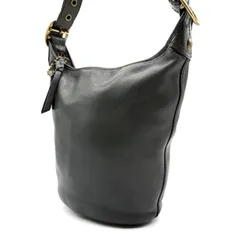 【良品】OLDCOACH y2k bucket deepgreen leather shoulder bag unisex コーチ バケツ型 ショルダーバッグ 深緑
