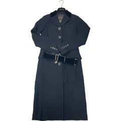 LOUIS VUITTON ルイヴィトン ロングコート ブラック ウール90％ナイロン10％ レディース 【中古】 12603K364のサムネイル