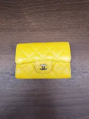 シャネル Classic 옐로 カードウォレット #25