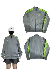 adidas(アディダス) トレフォイル グレー トラックトップス ジャージ 105