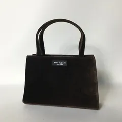 2510-12｜ケイトスペード ミニバッグ ベルベット ダークブラウン