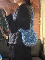 ヴィンテージ 手編み バッグ クロスバッグ ショルダーバッグ