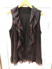 n*e様 プリーツプリーズ　イッセイミヤケ　クリスマスカラー　ジレ　ベスト プリーツプリーズ イッセイミヤケ クリスマスカラー ジレ ベスト