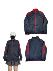 adidas(アディダス) ネイビー レッド トラックトップス ジャージ L