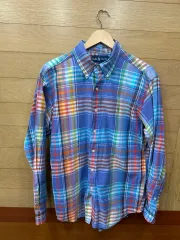 00s ポロ シャツ チェック柄 L