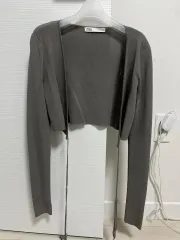 ZARA(ザラ) クロップド ニット カーディガン