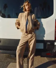 ZARA ザラ スウェード ブルーゾン アウター ジャケット