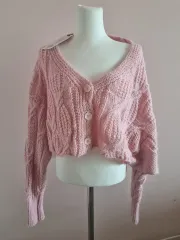 タグ付き 新品 ピンク カーディガン 出品