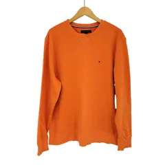 トミーヒルフィガー TOMMY HILFIGER ワンポイント刺繍 クルーネック 長袖 スウェット メンズ import：XL 